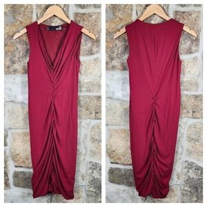 Love Moschino 2 38 Darted Gathered Bodycon Midi Dress